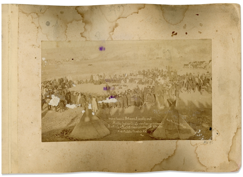 Lot Detail Two Original Wounded Knee Photographs From 1890 and 1891